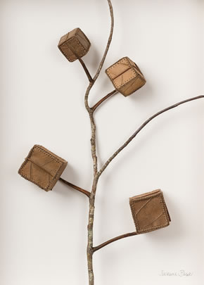 Cube Tree Suzanna Bauer art exhibited at Lemon Street Gallery