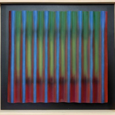 Barrie Cook for Lemon Street Gallery Image on Corrugated Iron, 1991