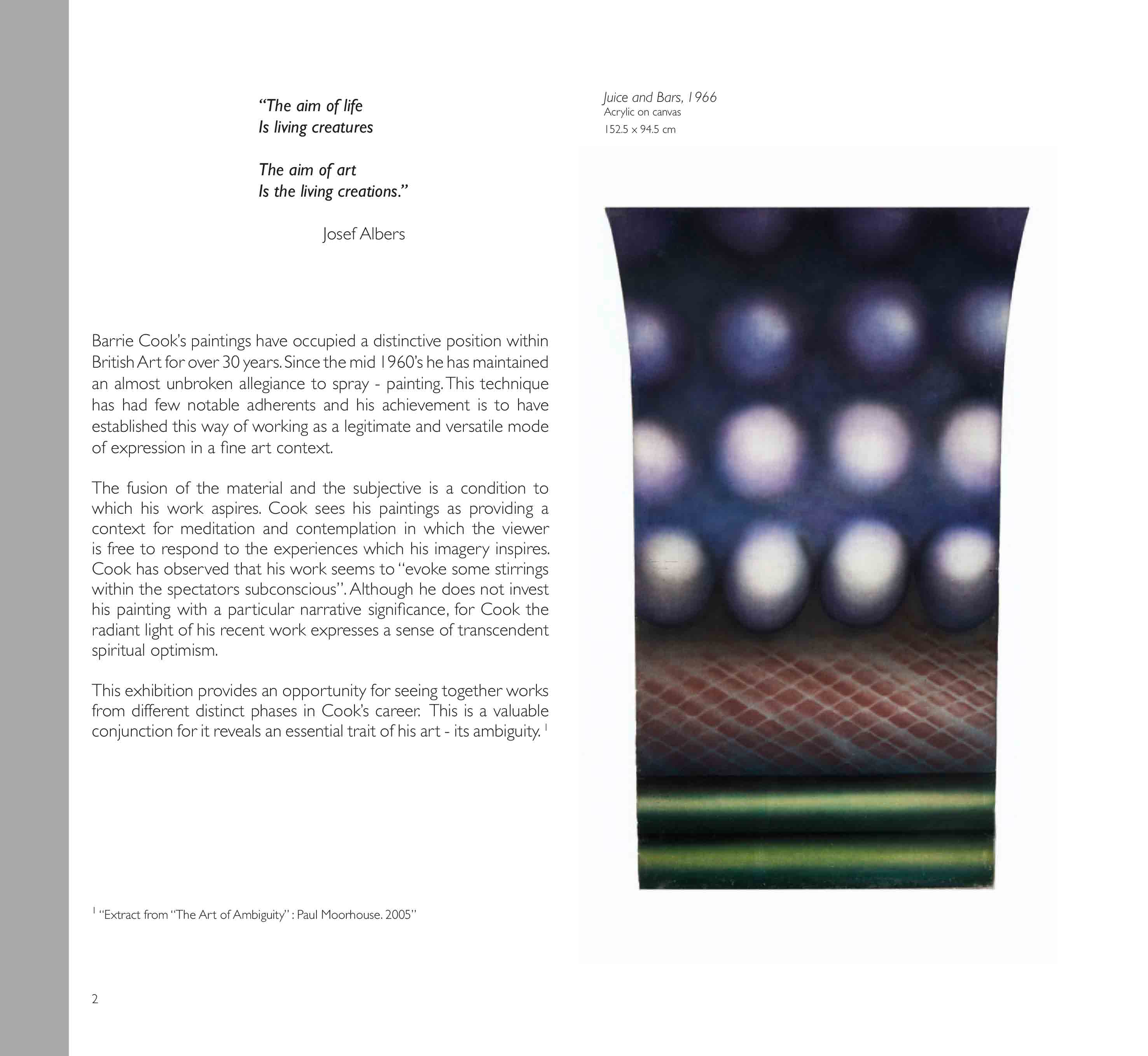 Barrie Cook publication page for Lemon Street Gallery