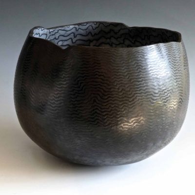 David Roberts Raku ceramics piece