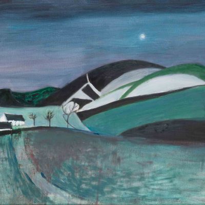 David Martin Winter Hills and Moon