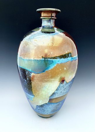 Large Bottle Form Lustreware 66 x 33cm