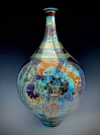 Large Bottle Lustreware 63 x 36cm