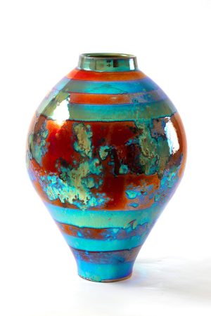 Large Jar Form I Lustreware 40x28cm