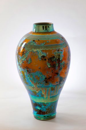 Large Jar Form II Lustreware 46x26cm