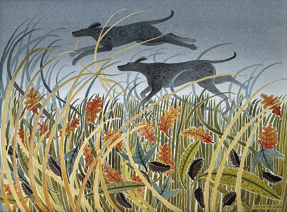 Ann Ross - Chasing the Wind, Watercolour on paper, 22x30cm