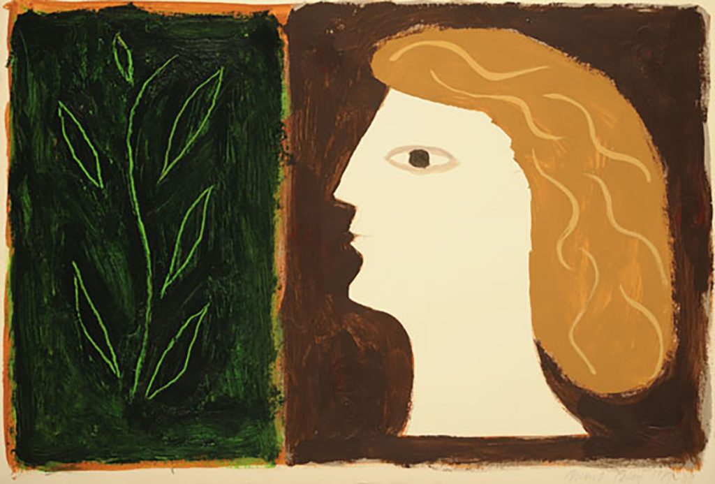 Breon O'Casey - Profile (1989-2009), Acrylic on paper, 40x58cm