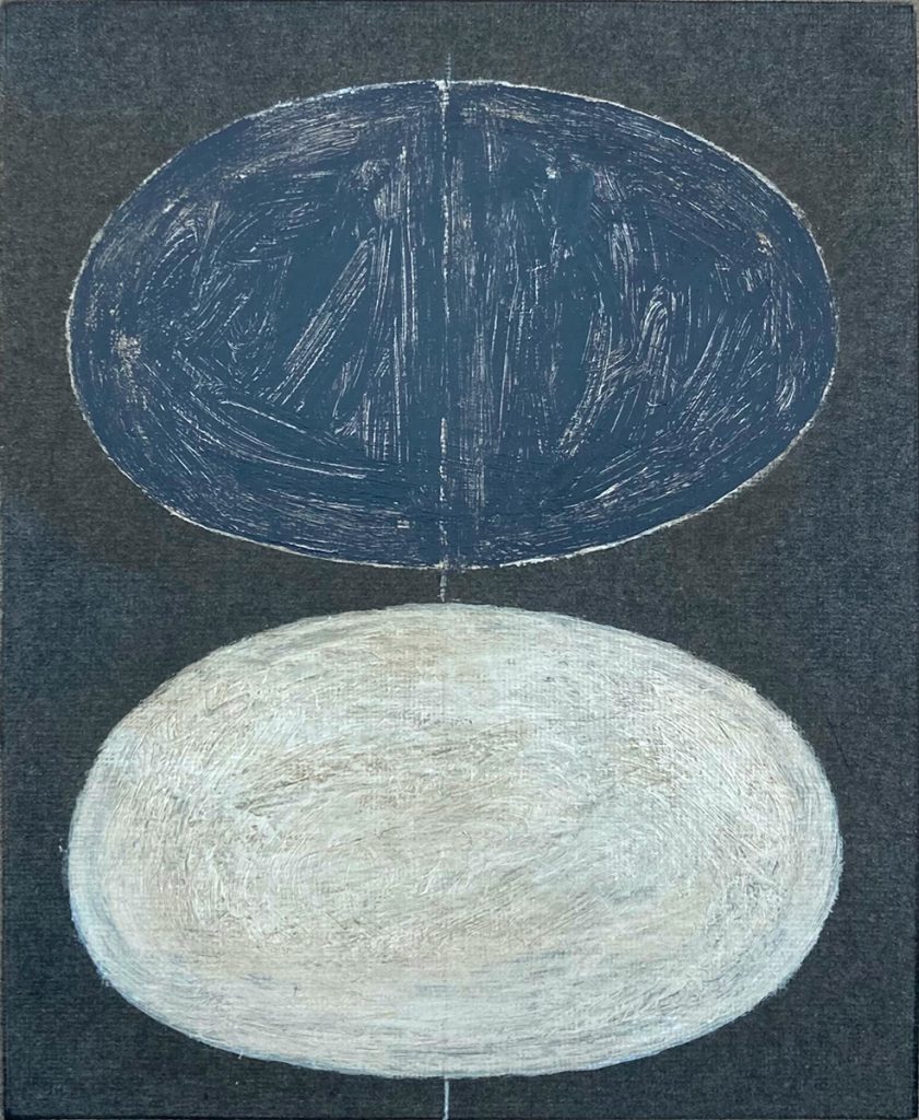 Dot Wade - Contrast, Acrylic on paper, 20x15cm