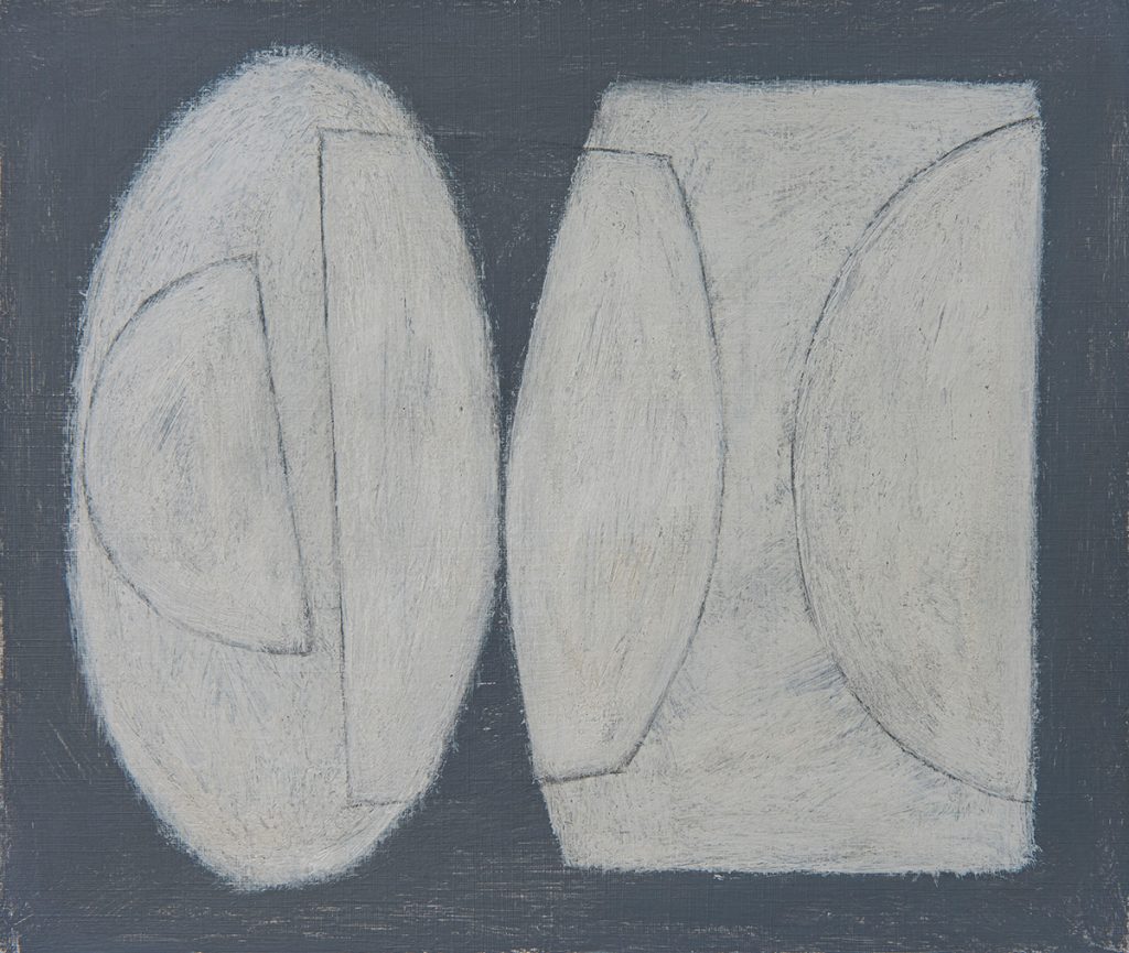 Dot Wade - Inscribed Shapes, Acrylic on paper, 30x26cm