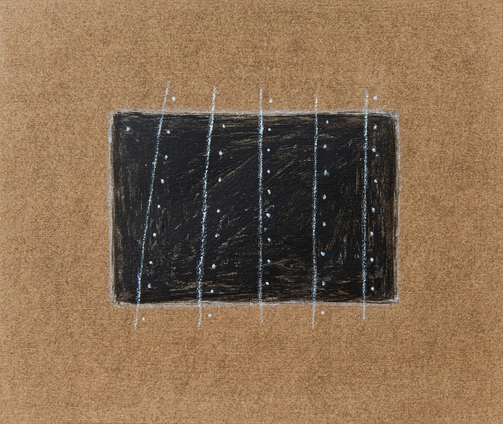Dot Wade - Threadlines Number I, Acrylic on paper, 27x23cm