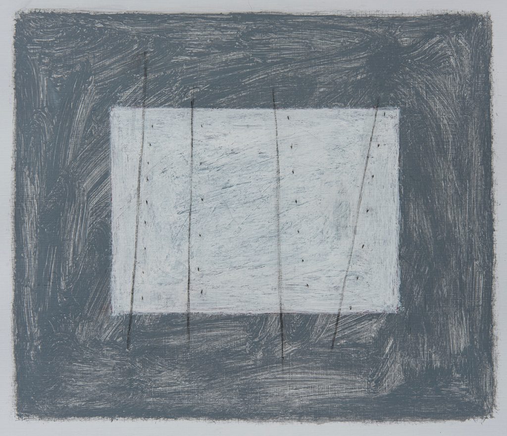 Dot Wade - Threadlines Number II, Acrylic on paper, 30x26cm