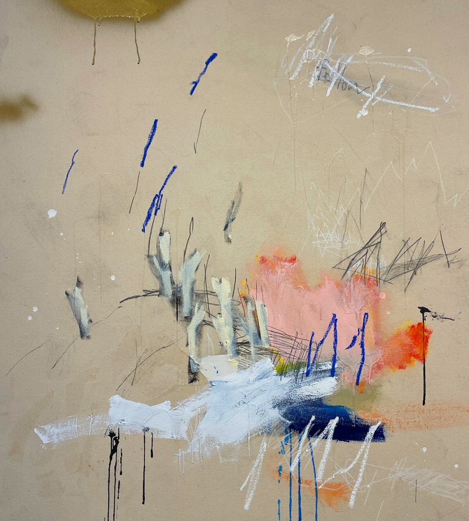 Jason Craighead - Following Mixed media on canvas, 112x102cm