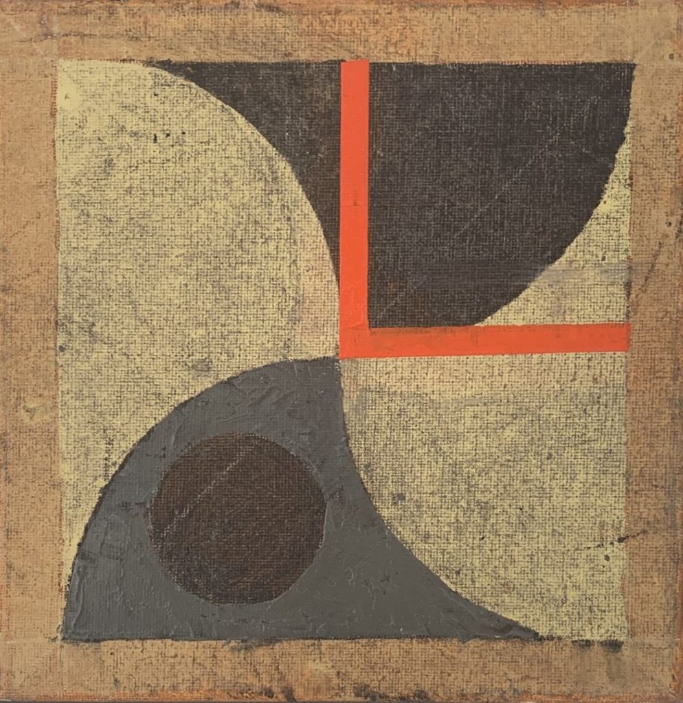 Jeremy Annear - Ideas Series IV, 2021, Oil on canvas, 20x20cm