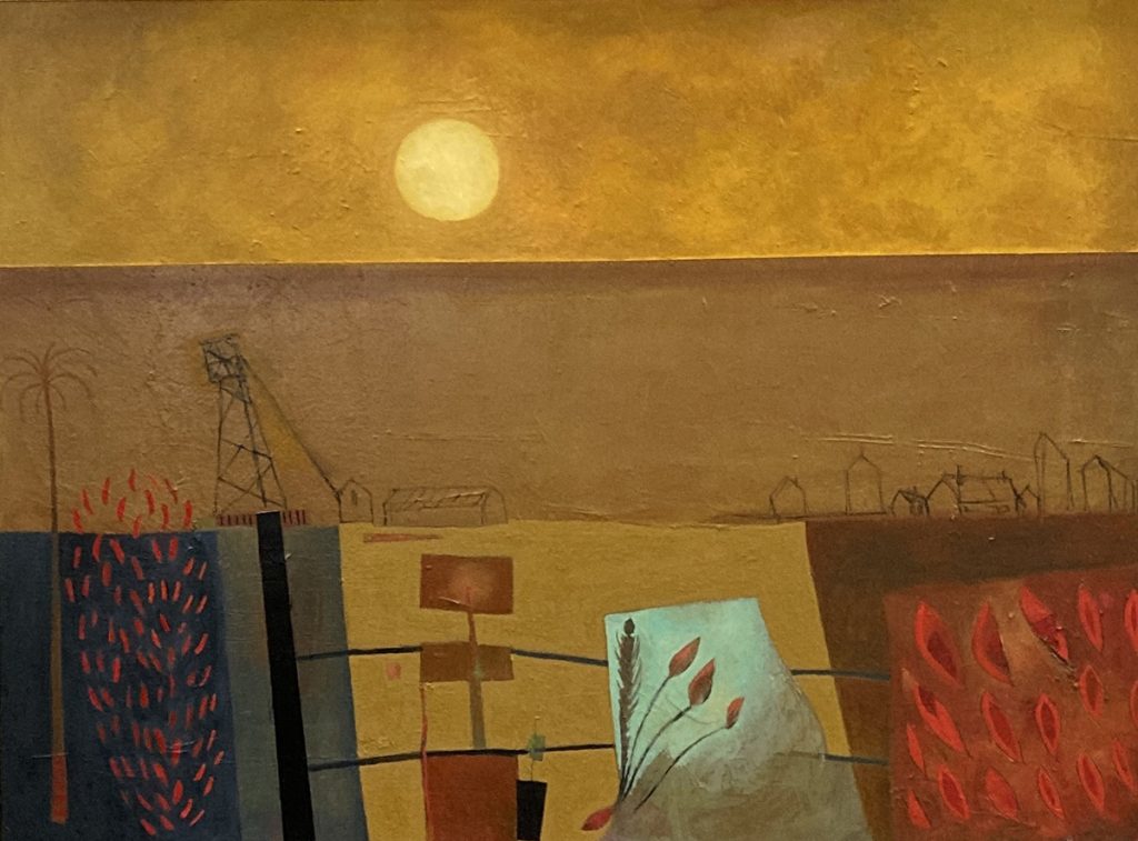 Rod Walker - Pendeen Gold, Oil on canvas, 61x82cm