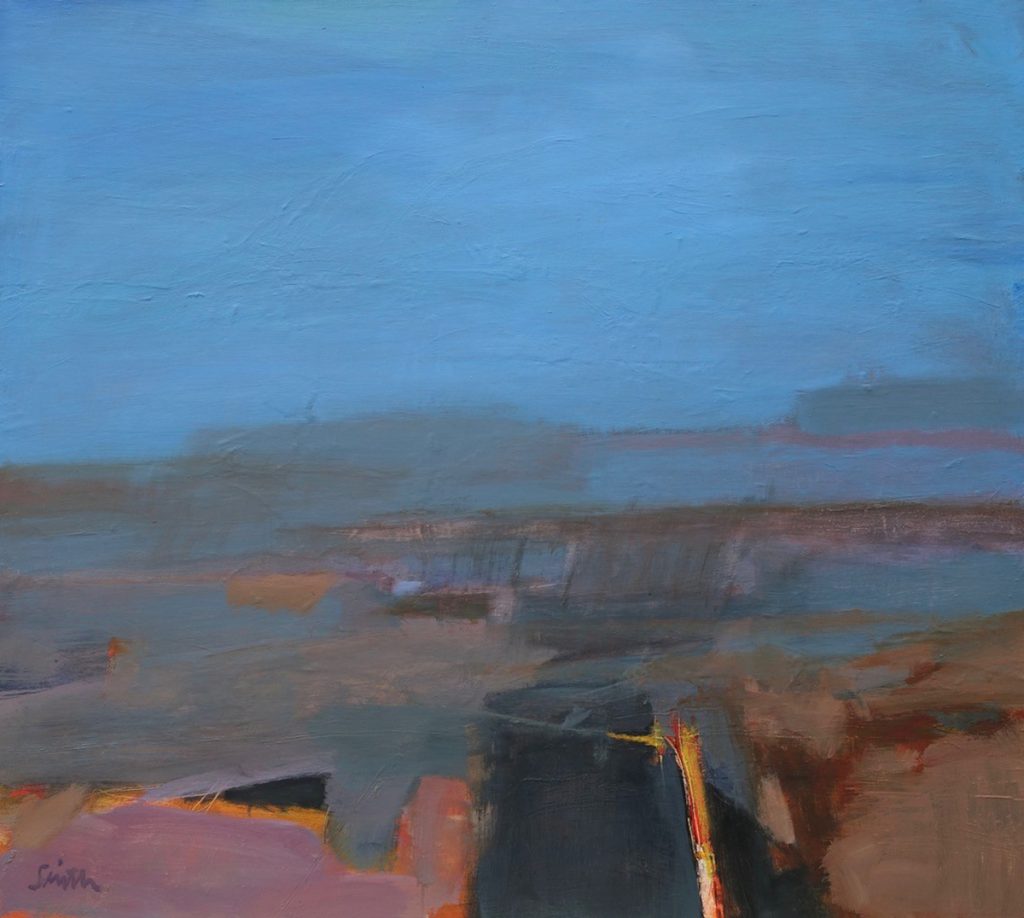 Ronald Smith - Thunderstorm, Namibia, Oil on board, 82x92cm