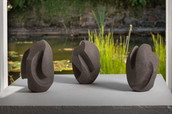 James Oughtibridge - Grey Mini I,II,III, Stoneware, 15x10x9cm