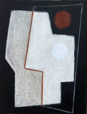 Menhir acrylic on paper, 20 x 15 cm