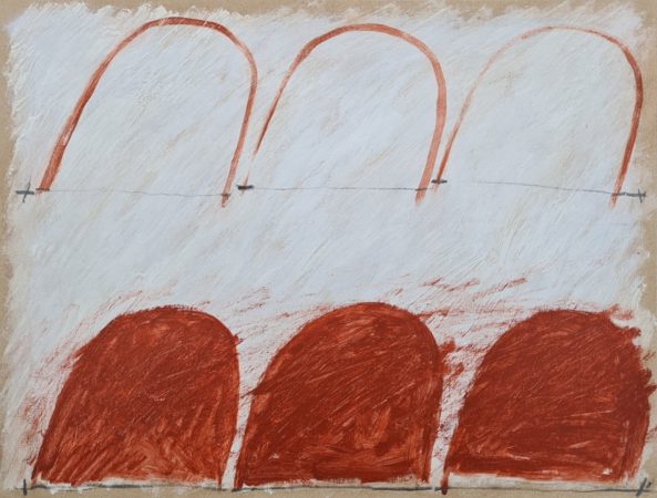 Redenen number 1 acrylic on paper, 33 x 43 cm