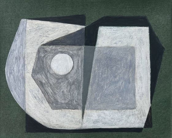 Slad acrylic on paper, 23 x 27 cm