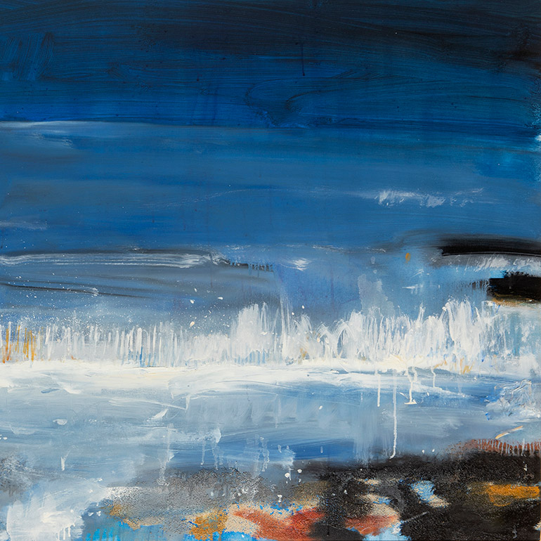 Hamish MacDonald, Evening Light on the Sea, 2008, Oil on Canvas, 91x 122cms