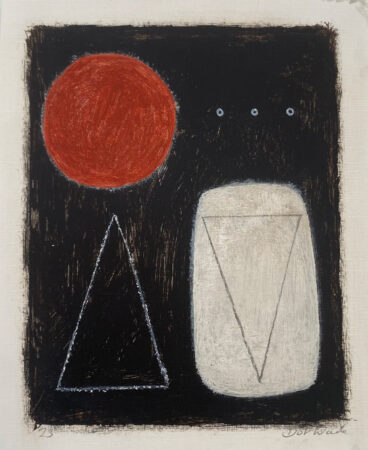 Dot Wade, Untitled, acrylic on paper, 20x15cm