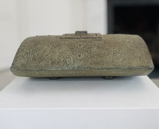 Jason Wason, Bronze Guarded Vessel, Bronze, (ed 3 of 9) 17x43cm