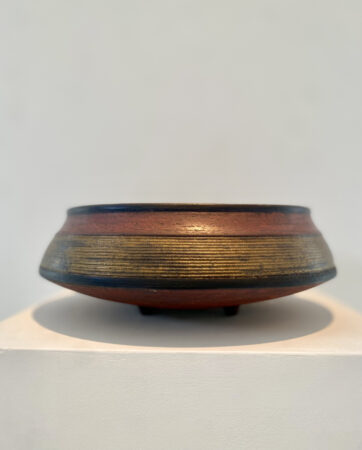 Jason Wason, Red Bowl, Orange Interior, Ceramic, 18x48cm