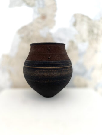 Jason Wason, Red and Gold Jar, Ceramic, (b)19x17cm