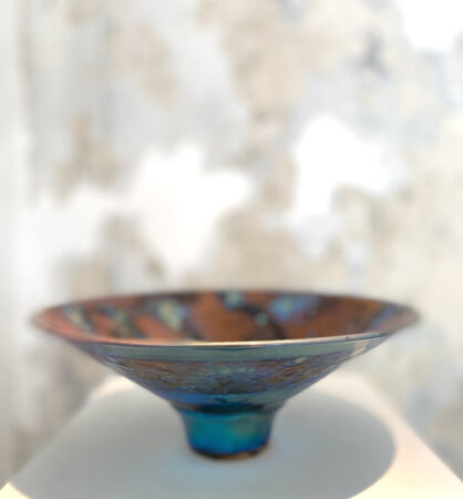 Sutton Taylor, Copper Dish (b), Lustreware, 13x34cm