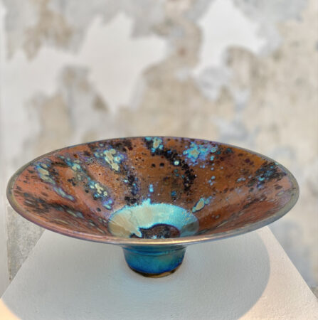 Sutton Taylor, Copper Dish(a), Lustreware, 13x34cm