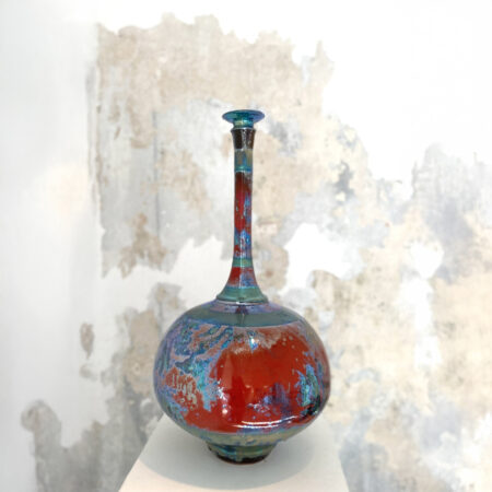 Sutton Taylor, Tall Red Bottle, Lustreware, 62x33cm