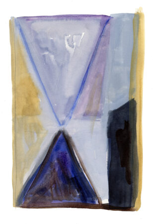 Sara Marlowe Hall, Coming Together, Watercolor on paper, 24x18cm