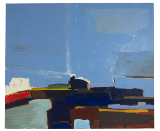 Sara Marlowe Hall, Deep End, Acrylic, Mixed Media on Canvas, 100 x 121cm