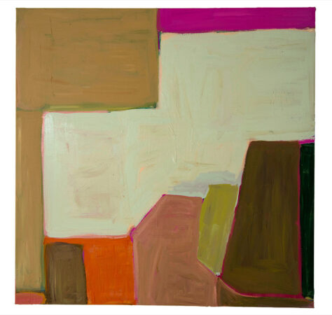 Sara Marlowe Hall, Field 1, Acrylic, Mixed Media on Canvas, 100 x 100cm