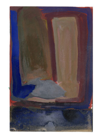 Sara Marlowe Hall, Forage Study 5, Watercolor, soft pastel on paper, 15x11.5cm