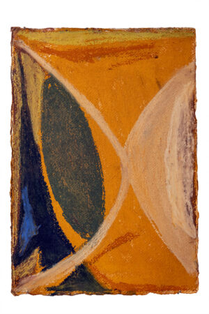 Sara Marlowe Hall, Pods (Withiel Pastel), 2026, Pastel on Cotton Paper, 30 x 20 cm