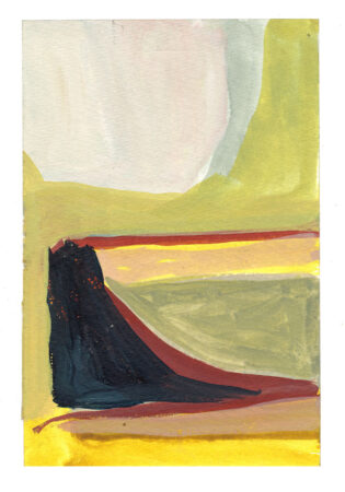 Sara Marlowe Hall, Varda Study 2, Watercolour on paper, 15x10cm