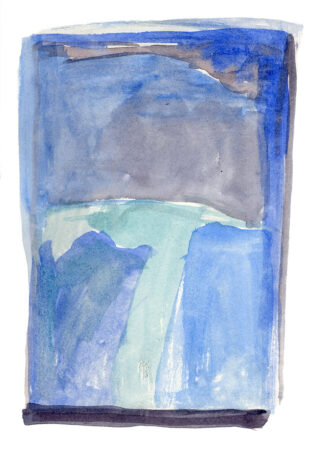 Sara Marlowe Hall, Wind Study 2, Watercolor on paper, 24x18cm
