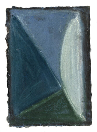 Sara Marlowe Hall, Forage Study 7, Watercolor, soft pastel on paper, framed, 15x11.5cm